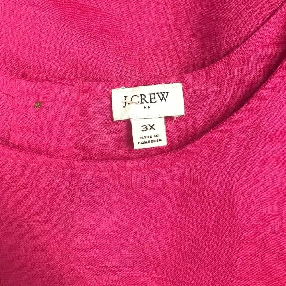 J. Crew Linen Tank Top - Size 3X